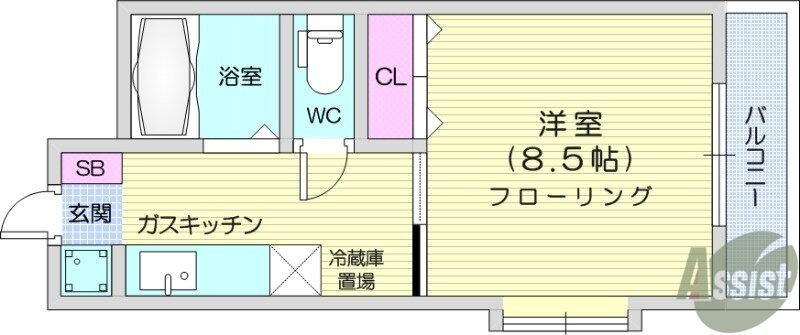 宮城県仙台市宮城野区銀杏町 陸前原ノ町駅 1K アパート 賃貸物件詳細