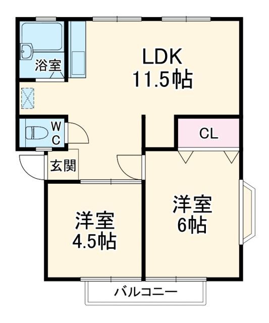 神奈川県横須賀市長沢１ 京急長沢駅 2LDK アパート 賃貸物件詳細