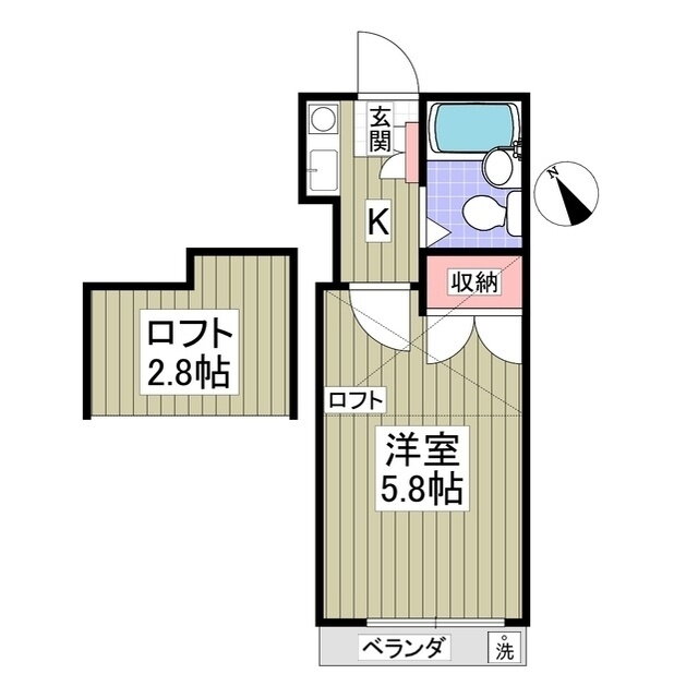 ソレイユ若葉セブンワン 1階 1K 賃貸物件詳細