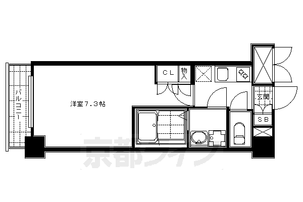 京都府京都市下京区万寿寺町 五条駅 1K マンション 賃貸物件詳細