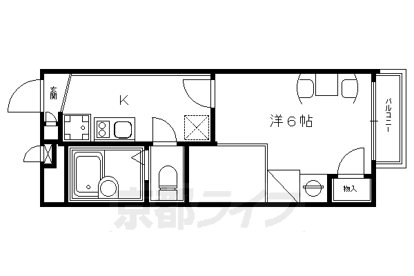 京都府京都市中京区西ノ京職司町 二条駅 1K アパート 賃貸物件詳細