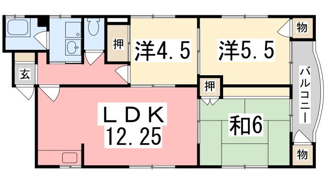 兵庫県姫路市八代本町２ 京口駅 3LDK マンション 賃貸物件詳細