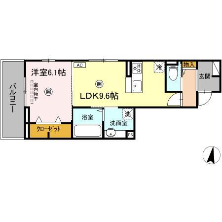 Ｄ－ＲＯＯＭ高須２丁目　Ｂ棟 3階 1LDK 賃貸物件詳細