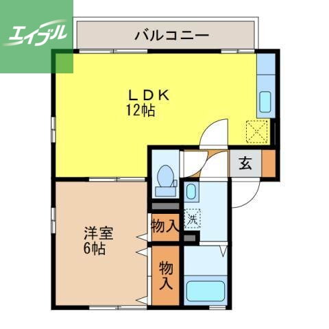 ステラ深堀　Ｂ棟 2階 1LDK 賃貸物件詳細