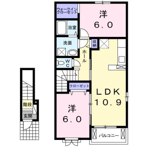 熊本県山鹿市方保田 玉名駅 2LDK アパート 賃貸物件詳細