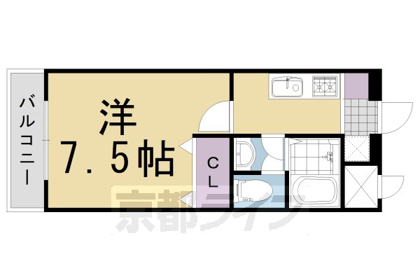 京都府京都市伏見区羽束師志水町 長岡京駅 1K マンション 賃貸物件詳細