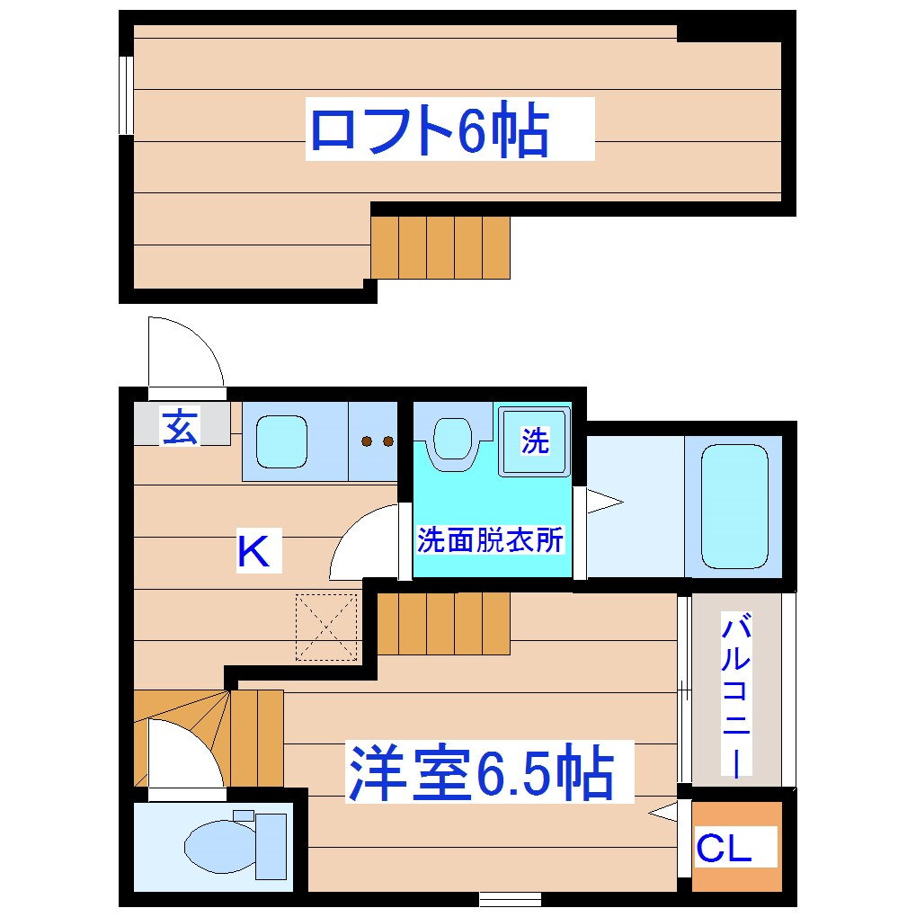 宮城県仙台市若林区大和町２ 薬師堂駅 1K アパート 賃貸物件詳細