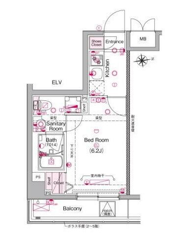 東京都足立区谷中３ 北綾瀬駅 1K マンション 賃貸物件詳細