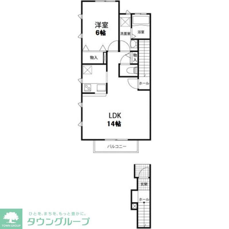 アレプロッツ・ツー 2階 1LDK 賃貸物件詳細