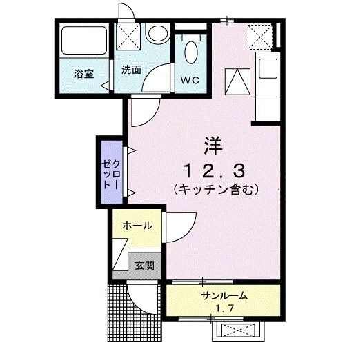 富山県富山市手屋１ 越中荏原駅 ワンルーム アパート 賃貸物件詳細