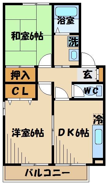 東京都日野市万願寺６ 高幡不動駅 2DK アパート 賃貸物件詳細