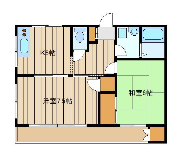 下田アパート 2階 2K 賃貸物件詳細