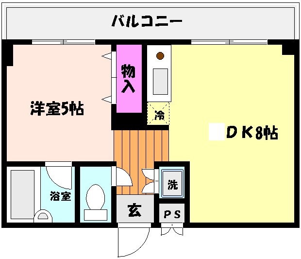 サンライズコート 3階 1DK 賃貸物件詳細