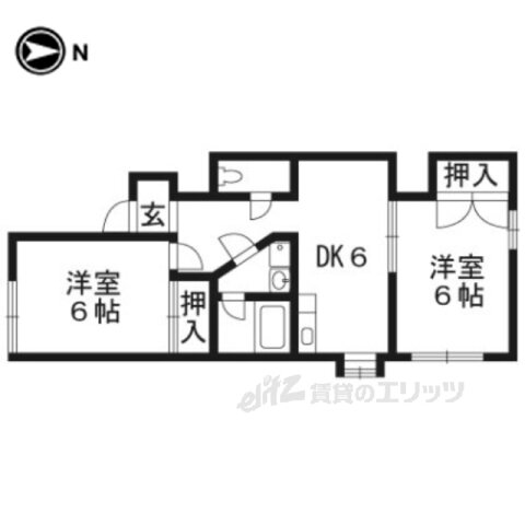 京都府京都市伏見区深草開土町 伏見稲荷駅 2DK アパート 賃貸物件詳細