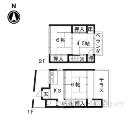 京都府京都市右京区西京極徳大寺団子田町 西京極駅 3DK 一戸建て 賃貸物件詳細