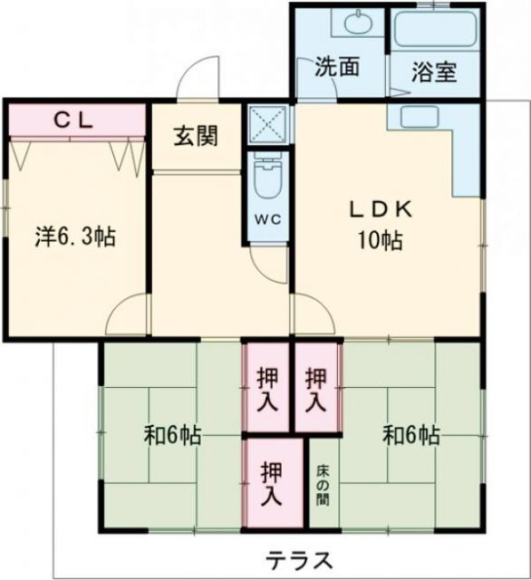 兵庫県神戸市北区緑町１ 山の街駅 3LDK アパート 賃貸物件詳細