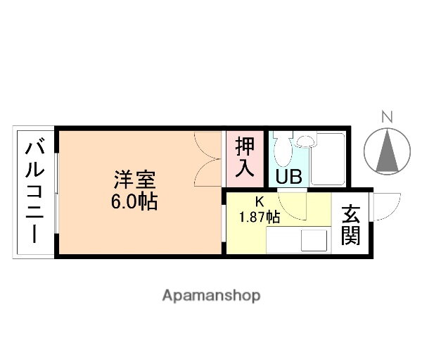 富山県富山市館出町１ 稲荷町駅 1K マンション 賃貸物件詳細