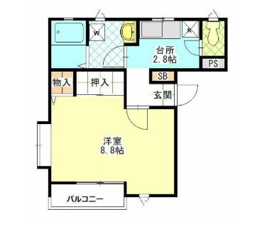 宮城県仙台市太白区中田１ 南仙台駅 1K アパート 賃貸物件詳細