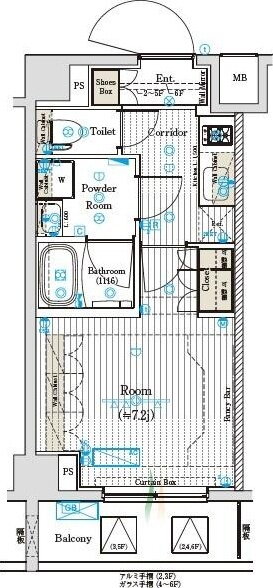 東京都墨田区墨田２ 鐘ヶ淵駅 1K マンション 賃貸物件詳細