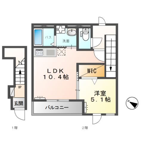 茨城県つくば市下広岡 荒川沖駅 1LDK アパート 賃貸物件詳細