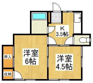 埼玉県所沢市大字下安松 秋津駅 2K アパート 賃貸物件詳細