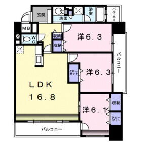 北海道札幌市白石区北郷二条６ 白石駅 3LDK マンション 賃貸物件詳細