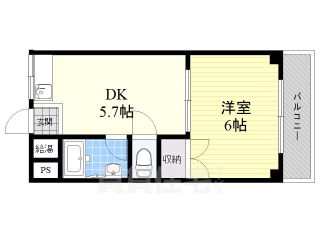 ハイツ田中 3階 1DK 賃貸物件詳細