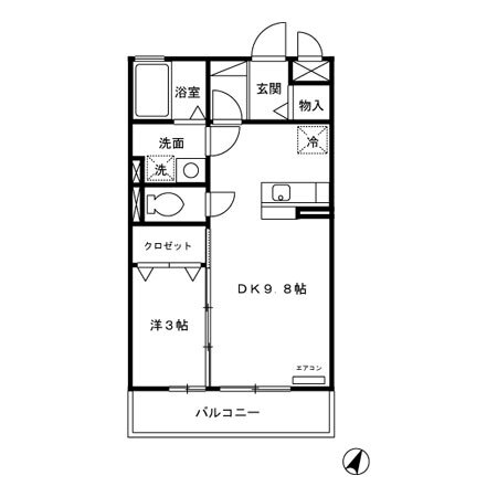 茨城県水戸市内原町 内原駅 1LDK アパート 賃貸物件詳細