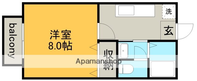 愛知県一宮市冨田字立石 名鉄一宮駅 1K アパート 賃貸物件詳細