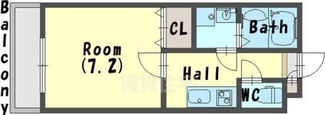 大阪府東大阪市荒川３ ＪＲ河内永和駅 1K アパート 賃貸物件詳細