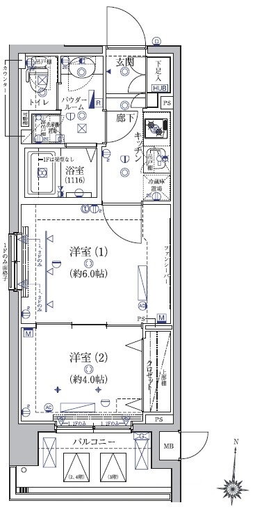 東京都墨田区菊川２ 菊川駅 2K マンション 賃貸物件詳細