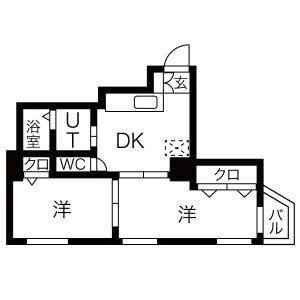兵庫県神戸市中央区山本通４ 県庁前駅 2DK マンション 賃貸物件詳細