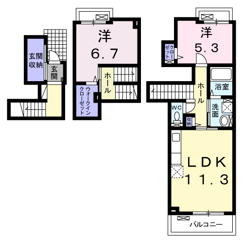 大分県大分市大字荏隈 南大分駅 2LDK アパート 賃貸物件詳細