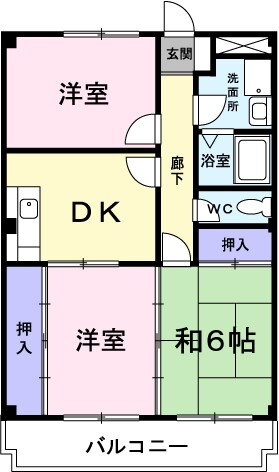 兵庫県加古川市別府町新野辺 浜の宮駅 3DK マンション 賃貸物件詳細