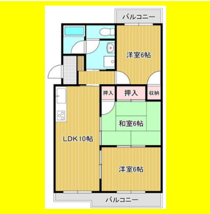 ラフィナートＩ 3階 3LDK 賃貸物件詳細