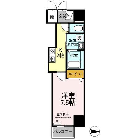 広島県広島市中区本川町１ 本川町駅 1K マンション 賃貸物件詳細