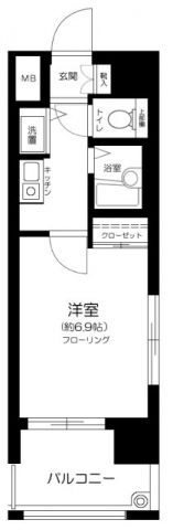 東京都港区赤坂２ 六本木一丁目駅 1K マンション 賃貸物件詳細