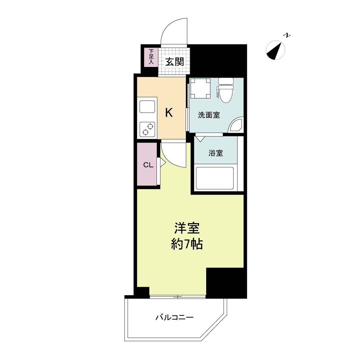 セレニテ神戸元町クレア 4階 1K 賃貸物件詳細