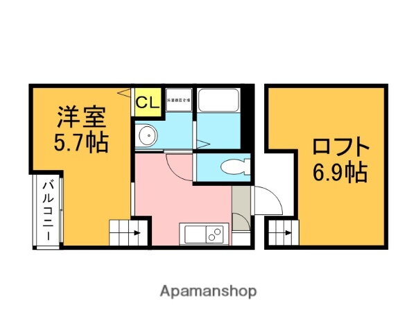 福岡県福岡市西区内浜２ 姪浜駅 1K アパート 賃貸物件詳細