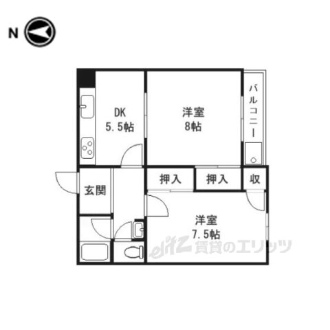 奈良県奈良市四条大路１ 新大宮駅 2DK マンション 賃貸物件詳細