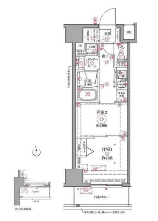 東京都文京区関口１ 江戸川橋駅 2K マンション 賃貸物件詳細