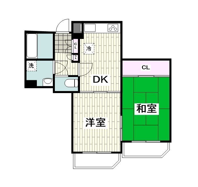 ワコーレ清水ヶ丘公園 3階 2DK 賃貸物件詳細