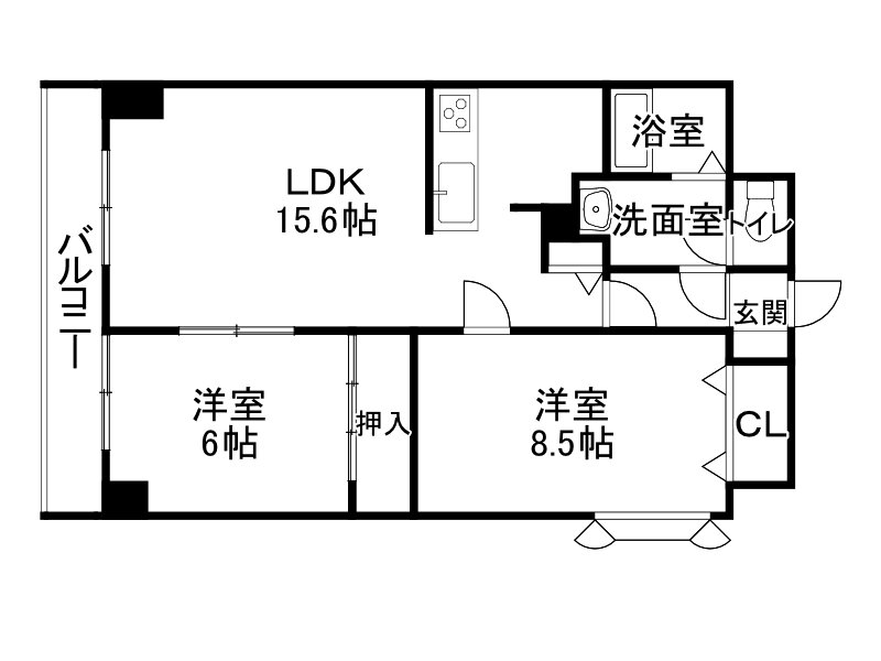 北海道帯広市大通南８ 帯広駅 2LDK マンション 賃貸物件詳細
