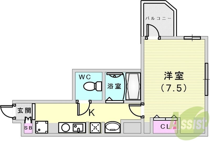 兵庫県神戸市中央区元町通７ 元町駅 1K マンション 賃貸物件詳細