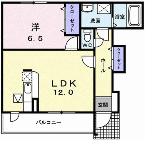 徳島県吉野川市川島町三ツ島字新田 学駅 1LDK アパート 賃貸物件詳細