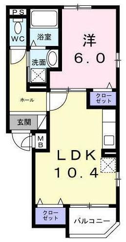 クレシーダ 2階 1LDK 賃貸物件詳細