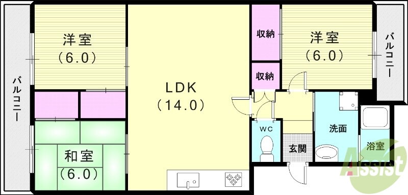 兵庫県明石市宮の上 林崎松江海岸駅 3LDK マンション 賃貸物件詳細