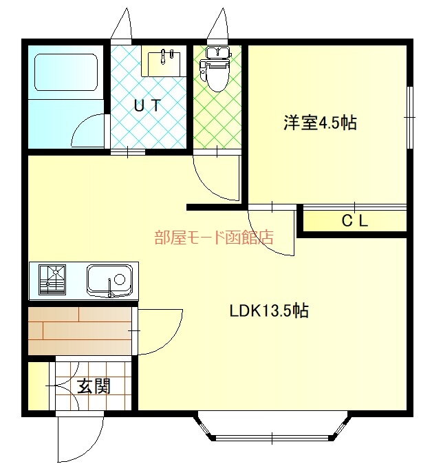 北海道函館市日吉町２ 湯の川駅 1LDK アパート 賃貸物件詳細