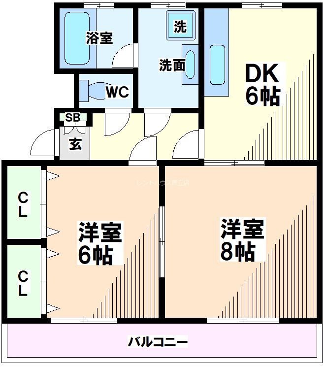 東京都国分寺市日吉町３ 西国分寺駅 2DK マンション 賃貸物件詳細