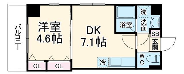 ステイビルＩＩ 8階 1DK 賃貸物件詳細